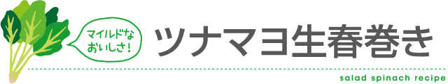 ツナマヨ生春巻き