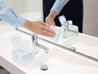 乾拭き無しで仕上がりをきれいに