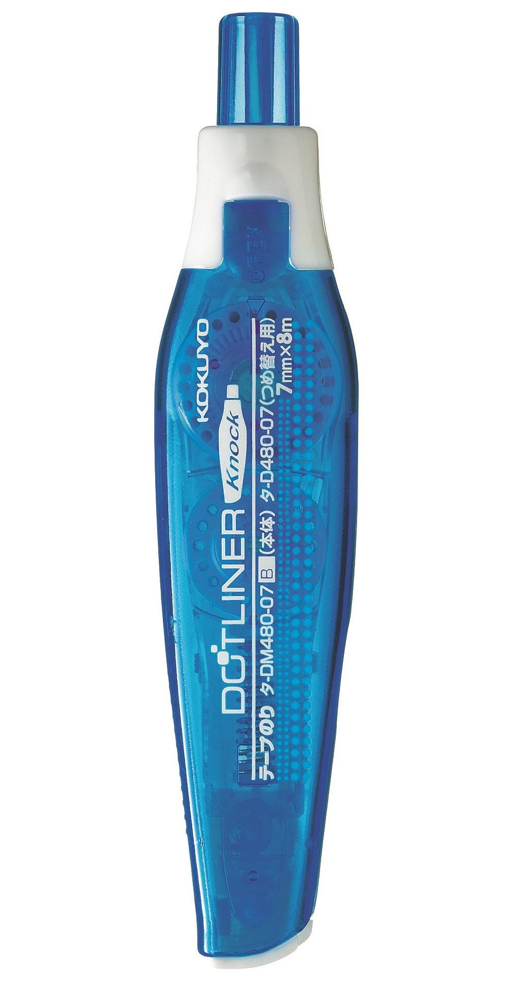 ＜ドットライナーノック＞
スリムでペン感覚。
カチッと押してサッと使えるノック式テープのり。