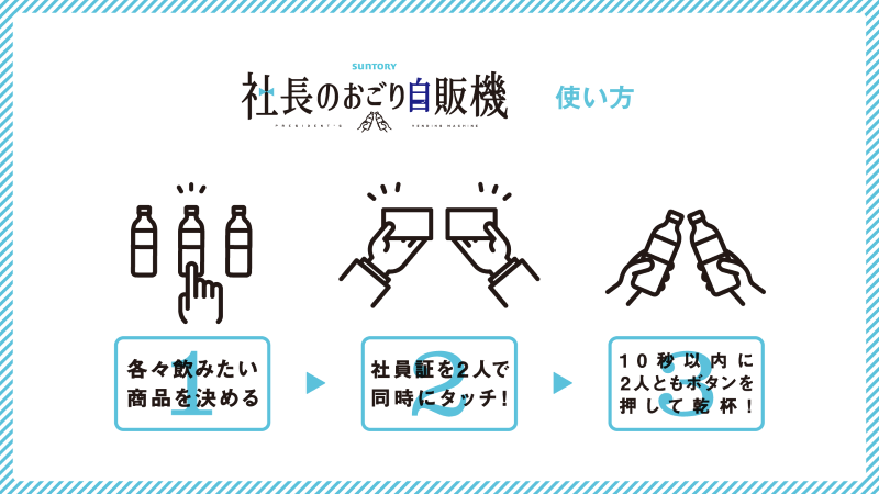 社長のおごり自販機　使い方