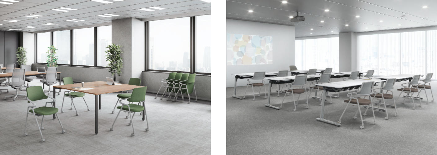 多様な空間に調和する豊富なバリエーション