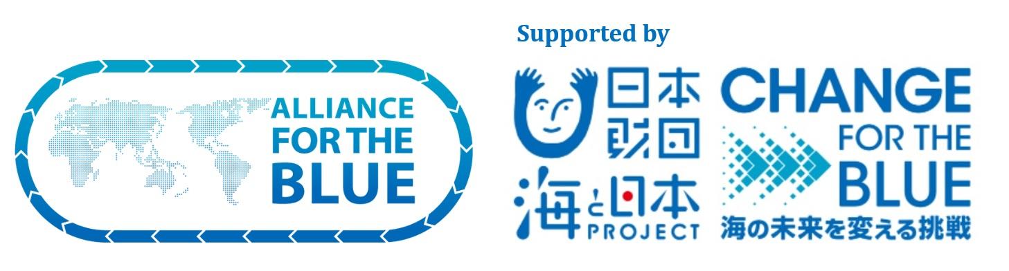 ALLIANCE FOR THE BLUE、日本財団ロゴ