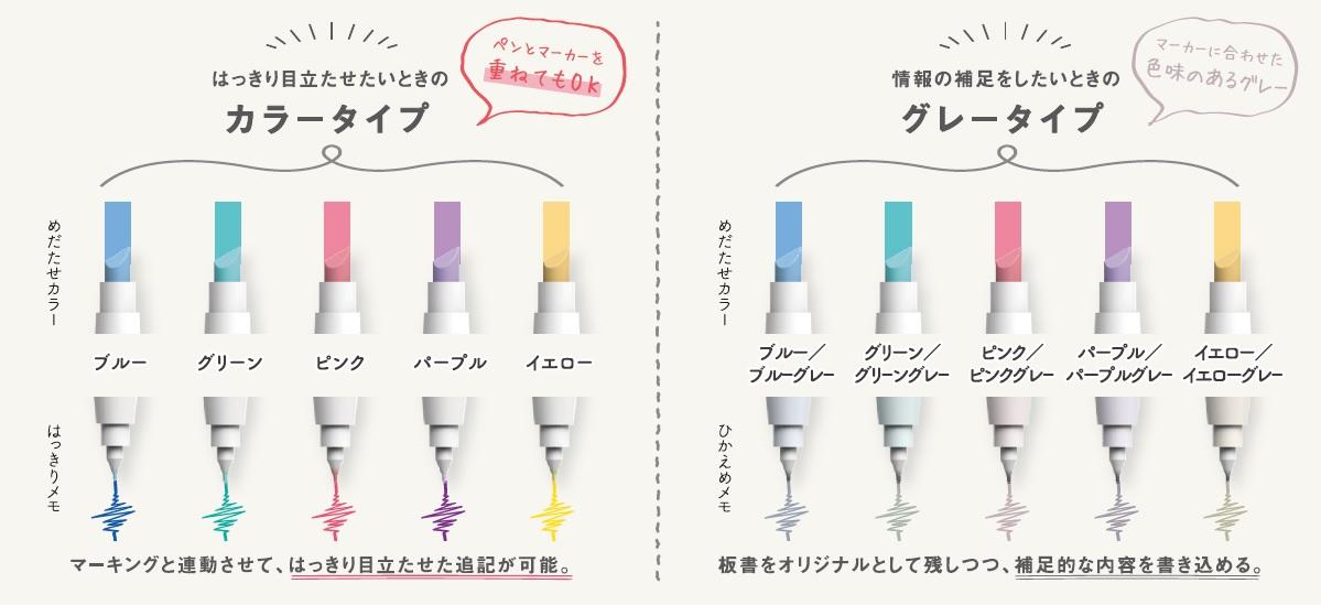 2ウェイカラーマーカー<マークタス>　インク色