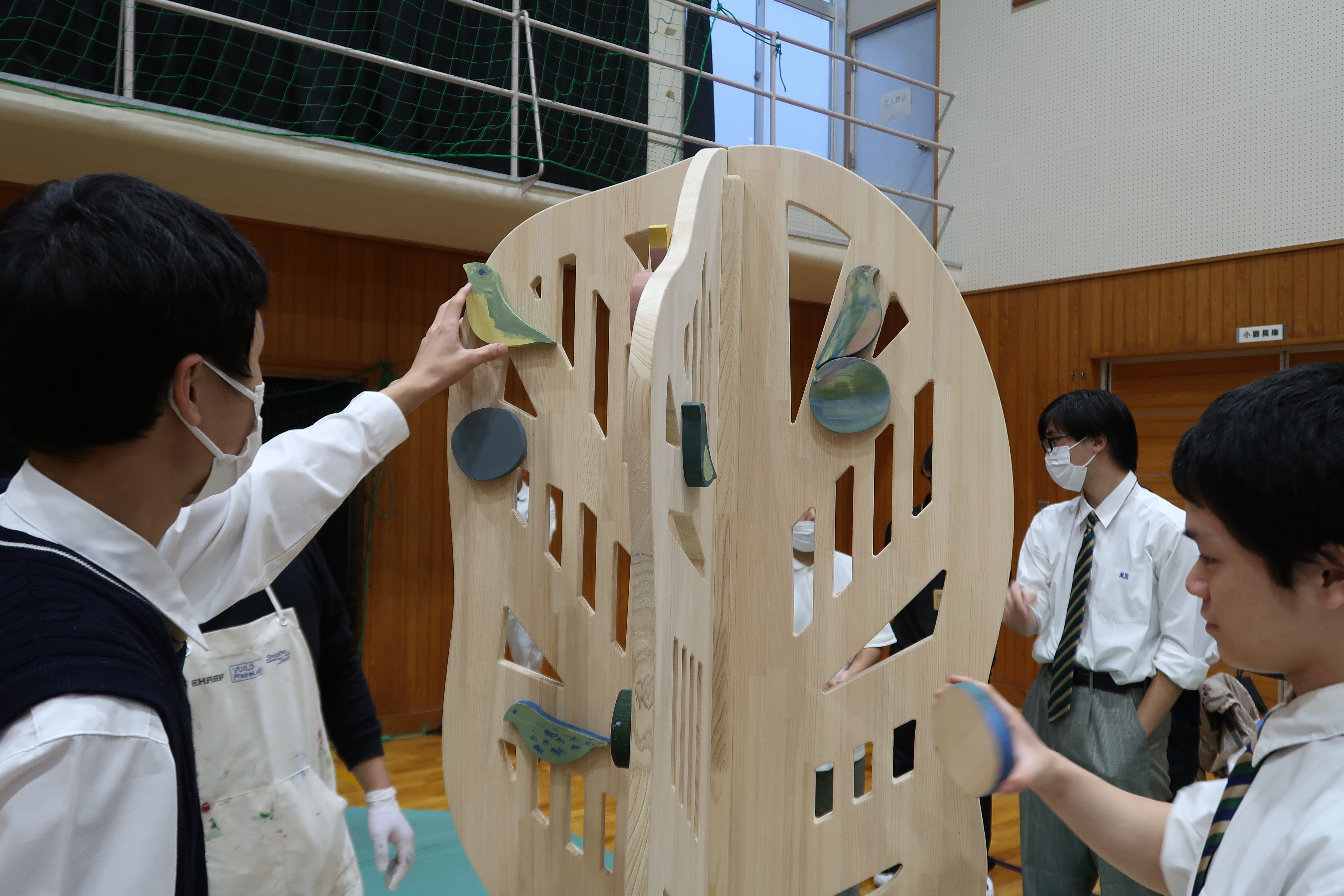 四万十高校でのワークショップの模様