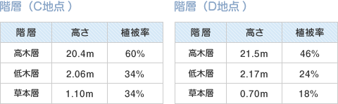 階層ごとの高さ