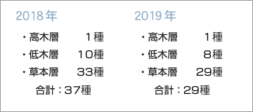 植物の出現種数