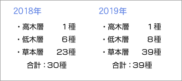 植物の出現種数