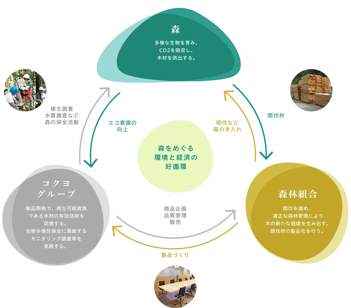 森をめぐる環境と経済の好循環